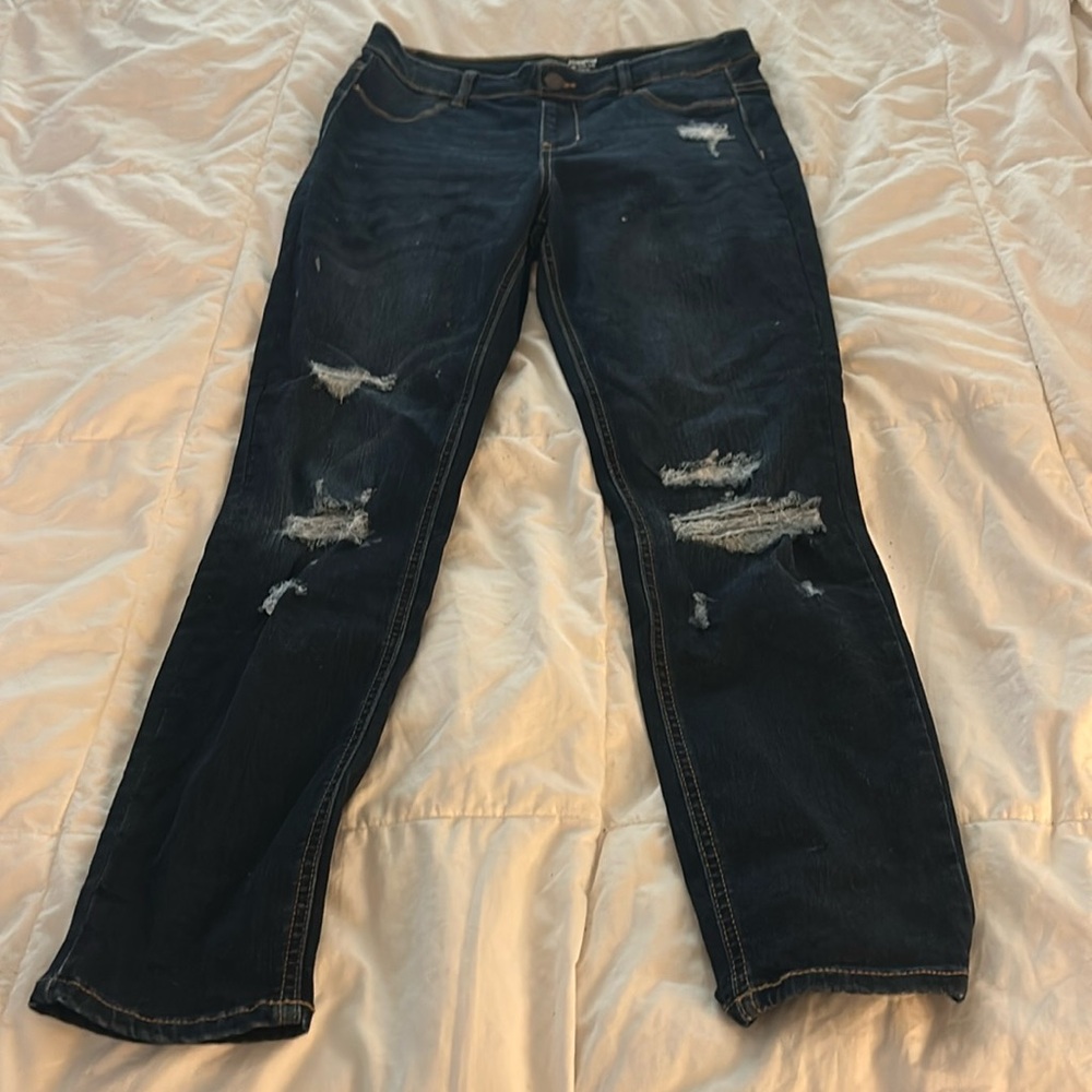 Girls new (no tags, never worn/washed) Wonder Nation dark wash Jegging XL